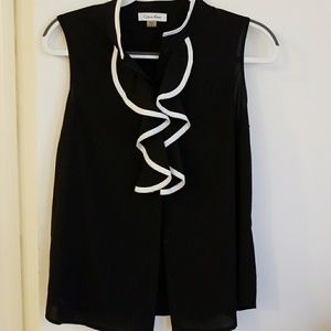 Calvin Klein Ruffled Blouse (S)